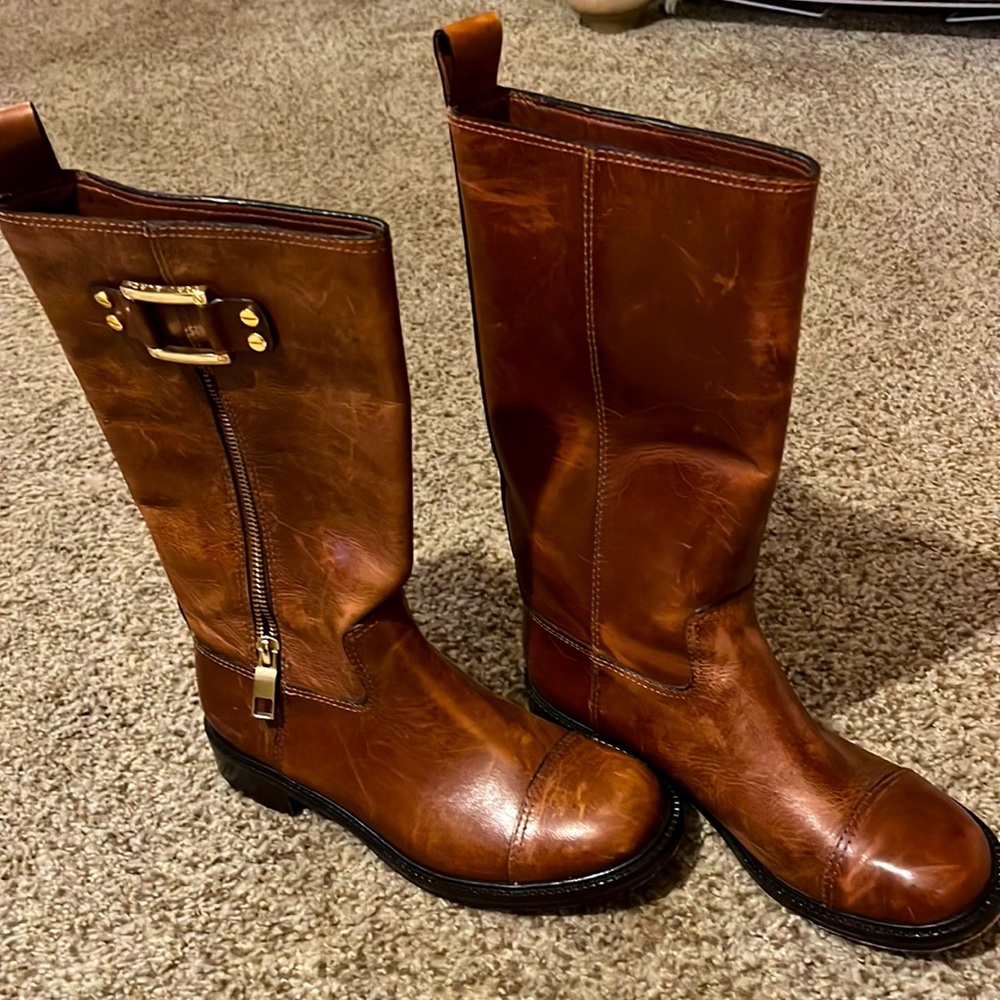 Tory Burch Sienna Brown Stowe Boots